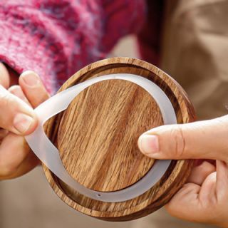 Wooden Lid Glass Canister - 700ml 05