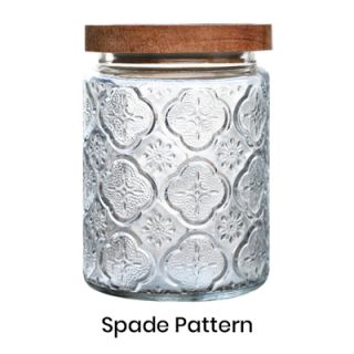 Wooden Lid Glass Canister - 700ml 07
