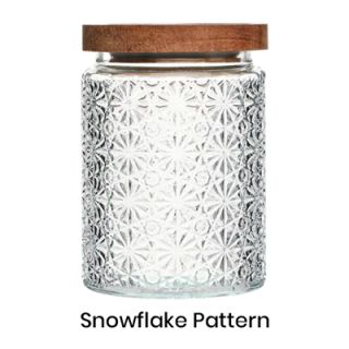 Wooden Lid Glass Canister - 700ml 09