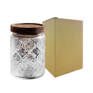 Wooden Lid Glass Canister - 700ml 10