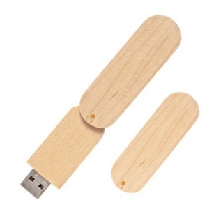 Wooden 360 Swivel USB Flash Drive - 8GB 03