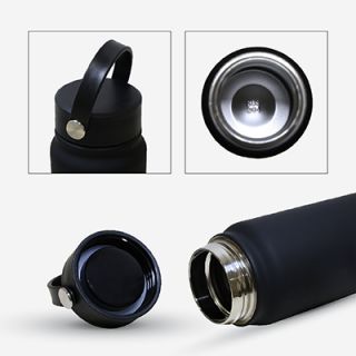 YOUNG Double Wall Stainless Steel Flask with Handle - 600ml 05