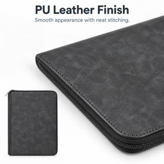 Zippered 15 Key Leather Organizer with Cards Holder 06