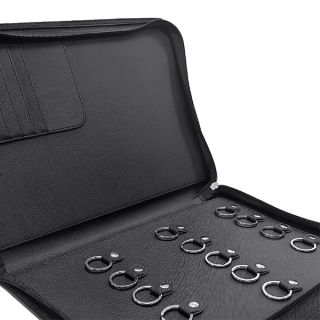 Zippered 15 Key Leather Organizer with Cards Holder 04