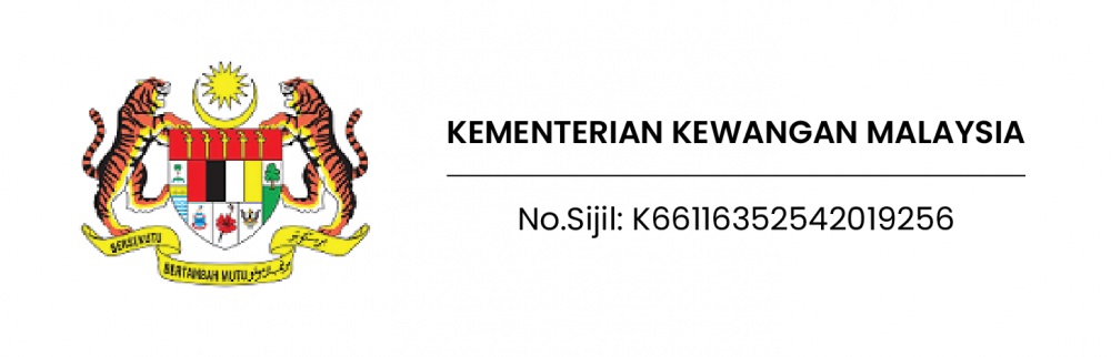 Ministry of Finance Malaysia certificate showing Giftstalk is a registered government supplier
