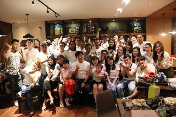 The whole Giftstalk team at the annual dinner