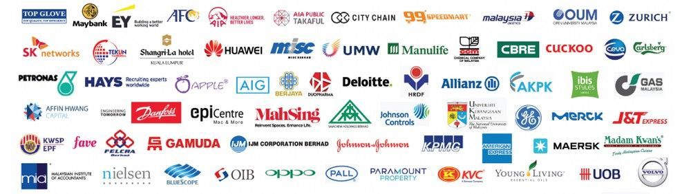 Logos of the companies that order corporate gifts from Giftstalk