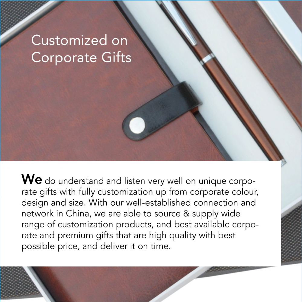 Customised corporate gifts made to a client's colour, design and size